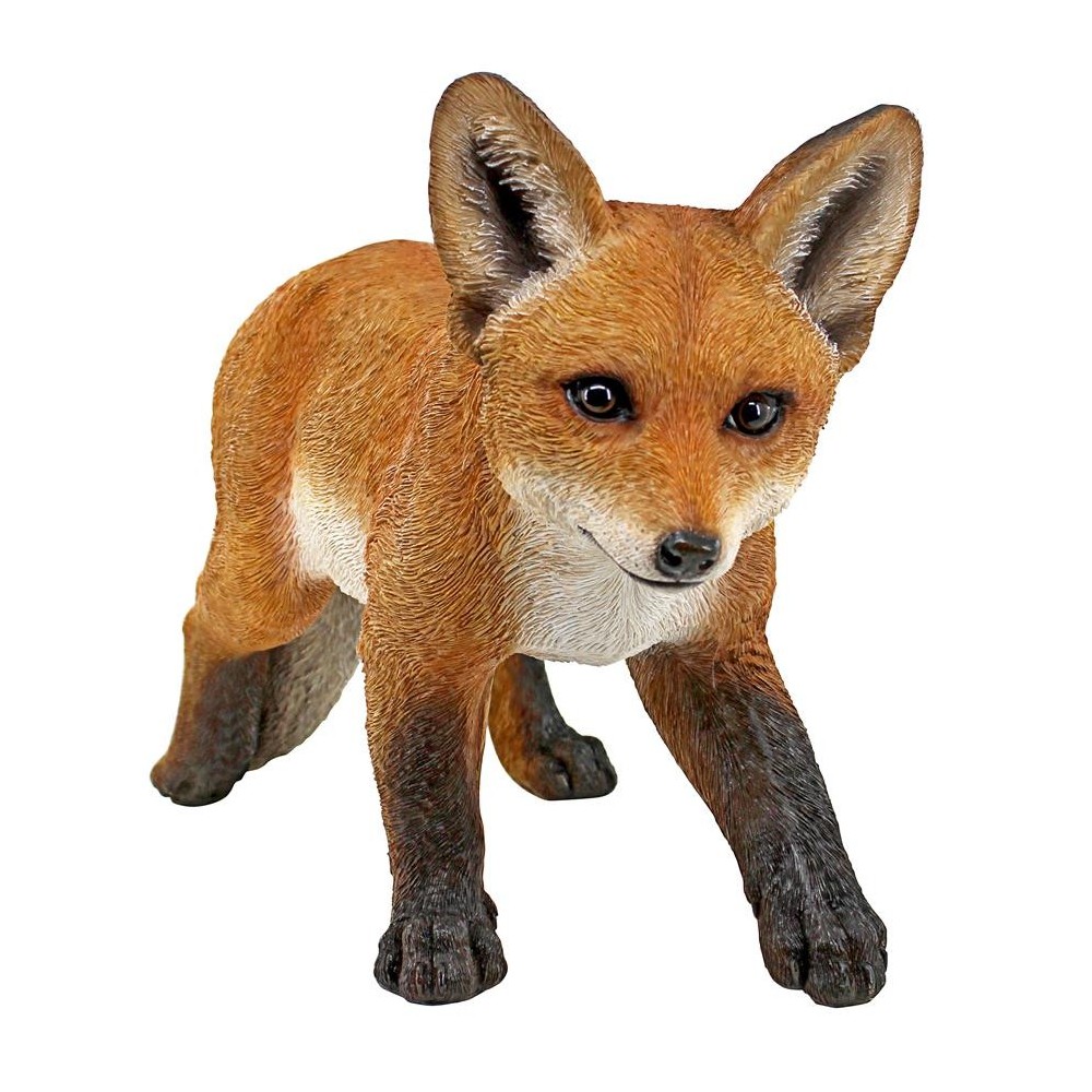 Design Toscano Cavorting Carmine Baby Red Fox Statue