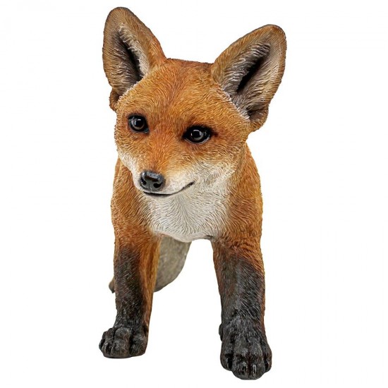 Design Toscano Cavorting Carmine Baby Red Fox Statue