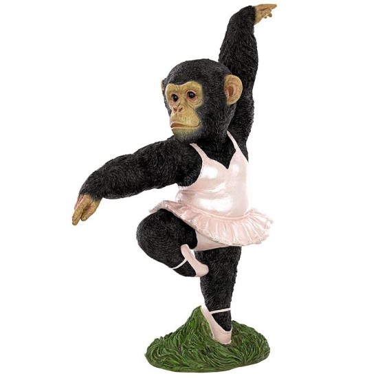 Design Toscano Chimp Doing Ballet In Pink Tutu