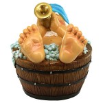 Design Toscano Trumpeting Bath Tub Gnome Statue