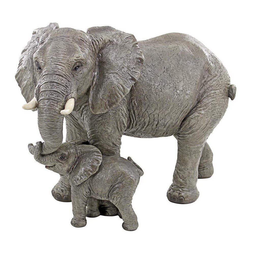 Design Toscano Mama And Baby Elephant Statue