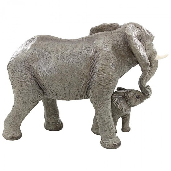 Design Toscano Mama And Baby Elephant Statue