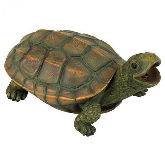 Design Toscano Sprinkle The Turtle Piped Spitter Statue