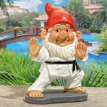 Design Toscano Karate Kobi Martial Arts Garden Gnome