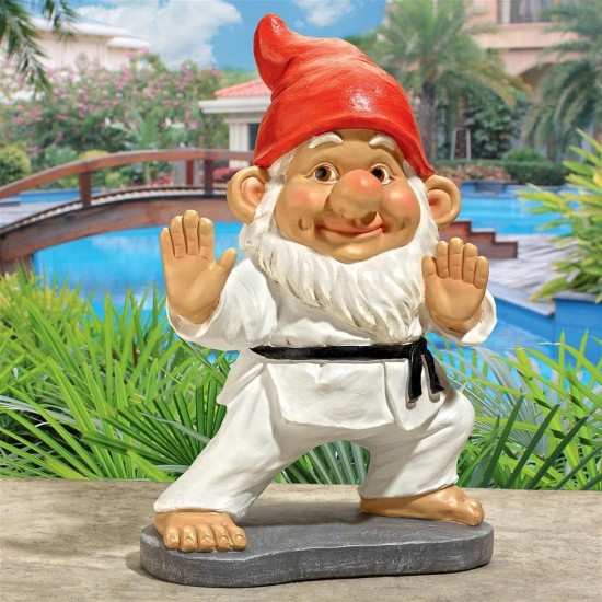 Design Toscano Karate Kobi Martial Arts Garden Gnome