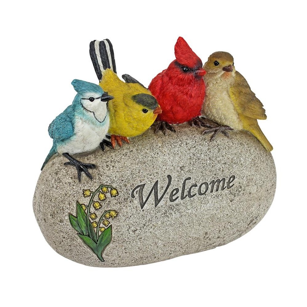 Design Toscano Birdy Welcome Garden Stone Statue Medium