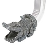 Design Toscano Swamp Alligator Rain Gutter