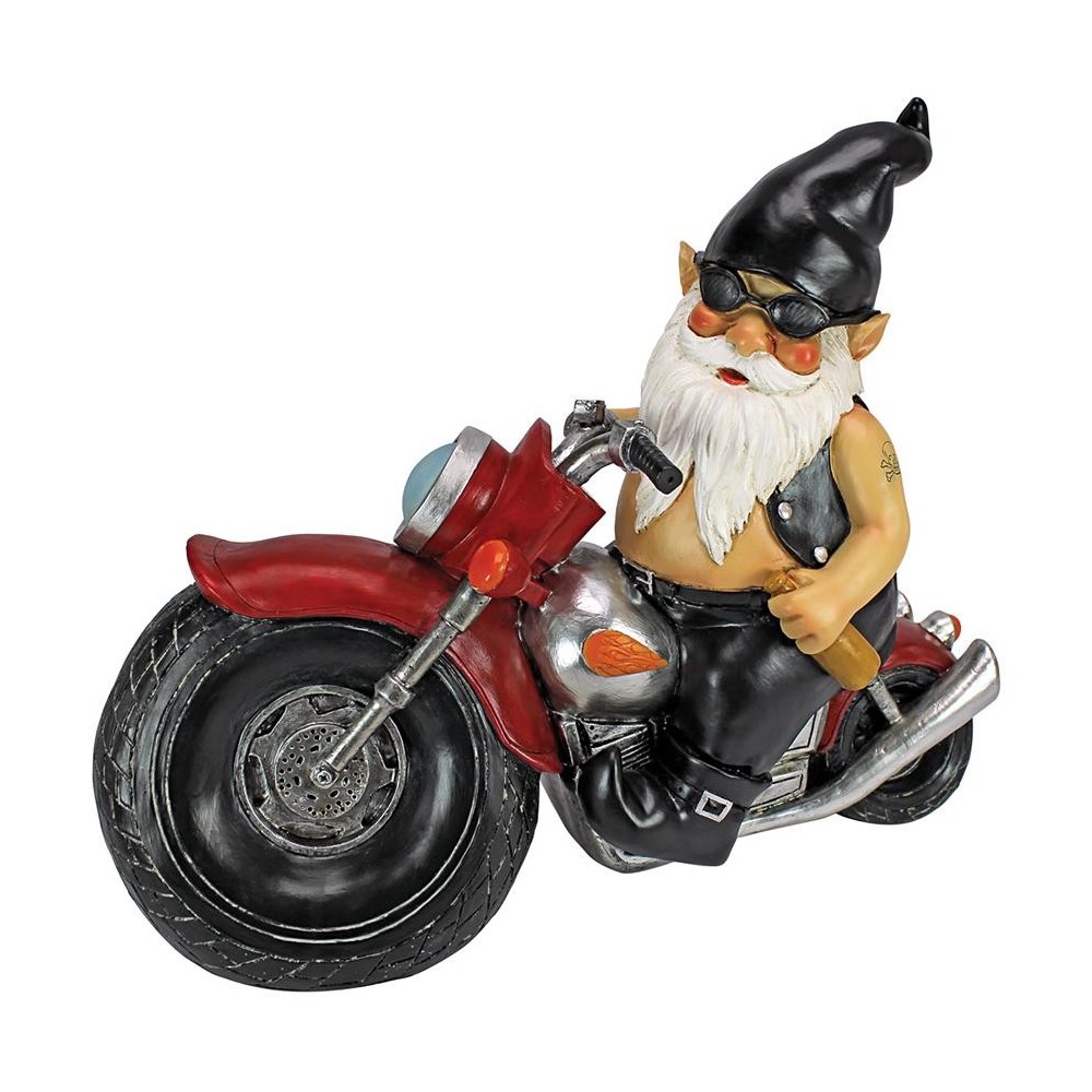 Design Toscano Axle Grease The Biker Gnome Statue