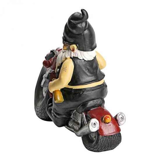 Design Toscano Axle Grease The Biker Gnome Statue