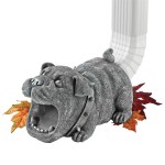 Design Toscano Butch The Bulldog Rain Gutter