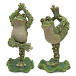 Design Toscano S/2 Boogie Down Dancing Frogs