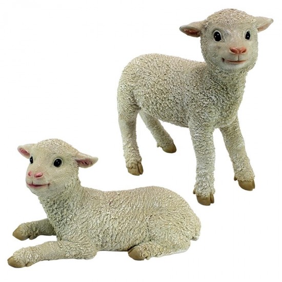 Design Toscano Set Ramses And Aries Lamb Statues