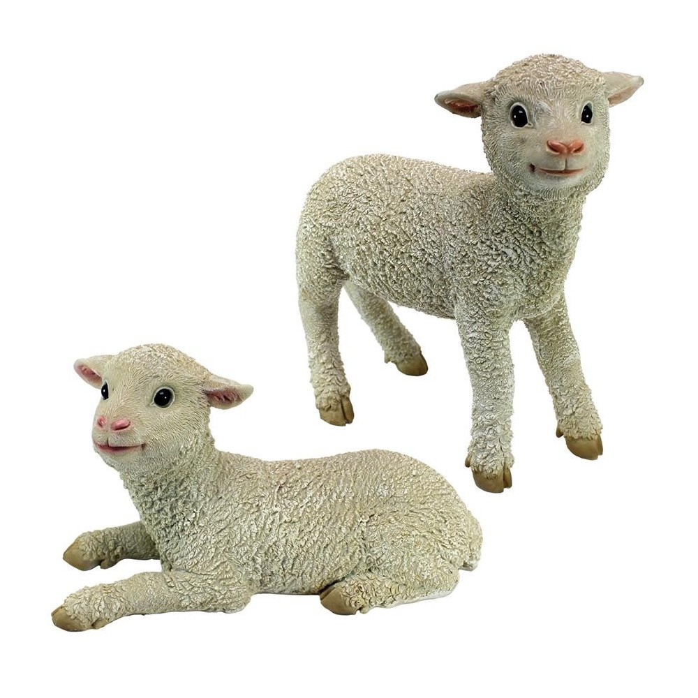 Design Toscano Set Ramses And Aries Lamb Statues