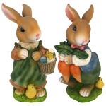 Design Toscano Set Of Bunny Hop Mother And Father