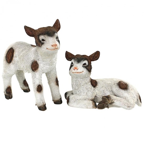 Design Toscano Set Of Romeo And Juliet Goat Statues