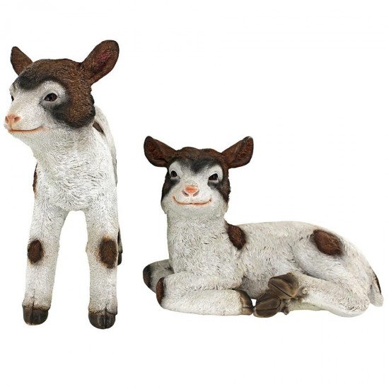 Design Toscano Set Of Romeo And Juliet Goat Statues