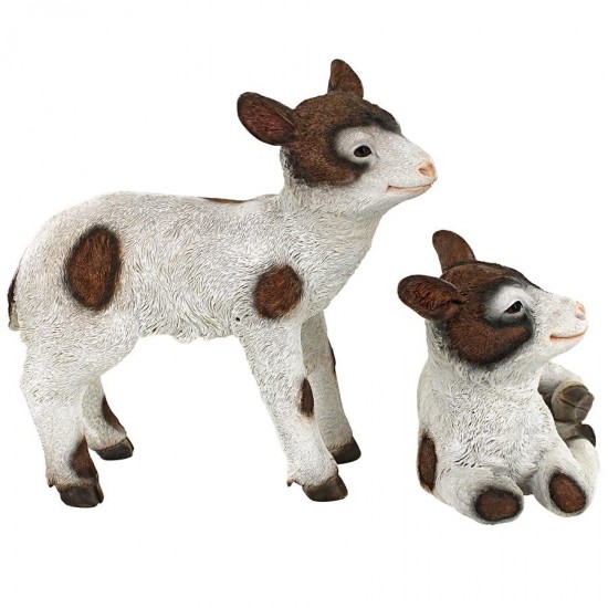 Design Toscano Set Of Romeo And Juliet Goat Statues