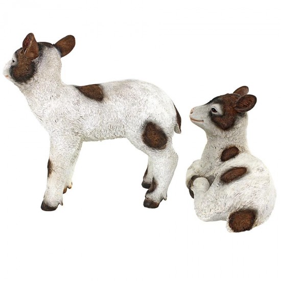 Design Toscano Set Of Romeo And Juliet Goat Statues