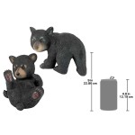 Design Toscano Set Of Walking & Rolling Bear Cubs