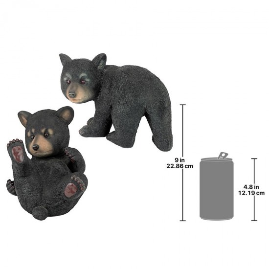 Design Toscano Set Of Walking & Rolling Bear Cubs