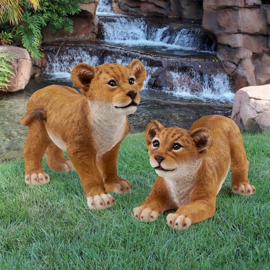 Design Toscano S/2 Lion Cubs Of The Sahara