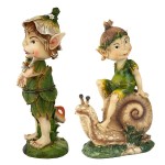 Design Toscano Set Perry And Pixie Gnome Statues