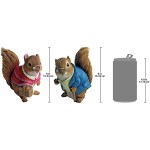Design Toscano Set Of Granma & Granpa Squirrel Statues