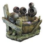 Design Toscano Urns And Barrel Waterfall Fountain