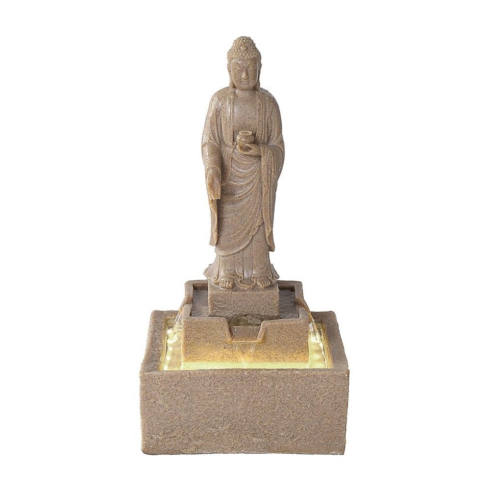 Design Toscano Buddha Fountain Square Base W/ Led