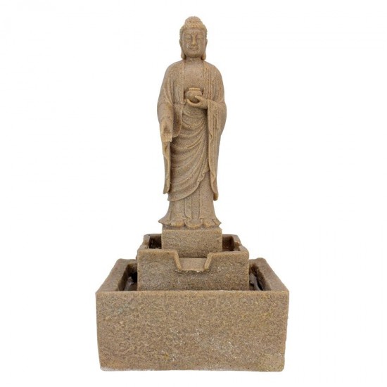 Design Toscano Buddha Fountain Square Base W/ Led