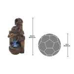 Design Toscano Casa Chianti Cascading Urns Led Fountain