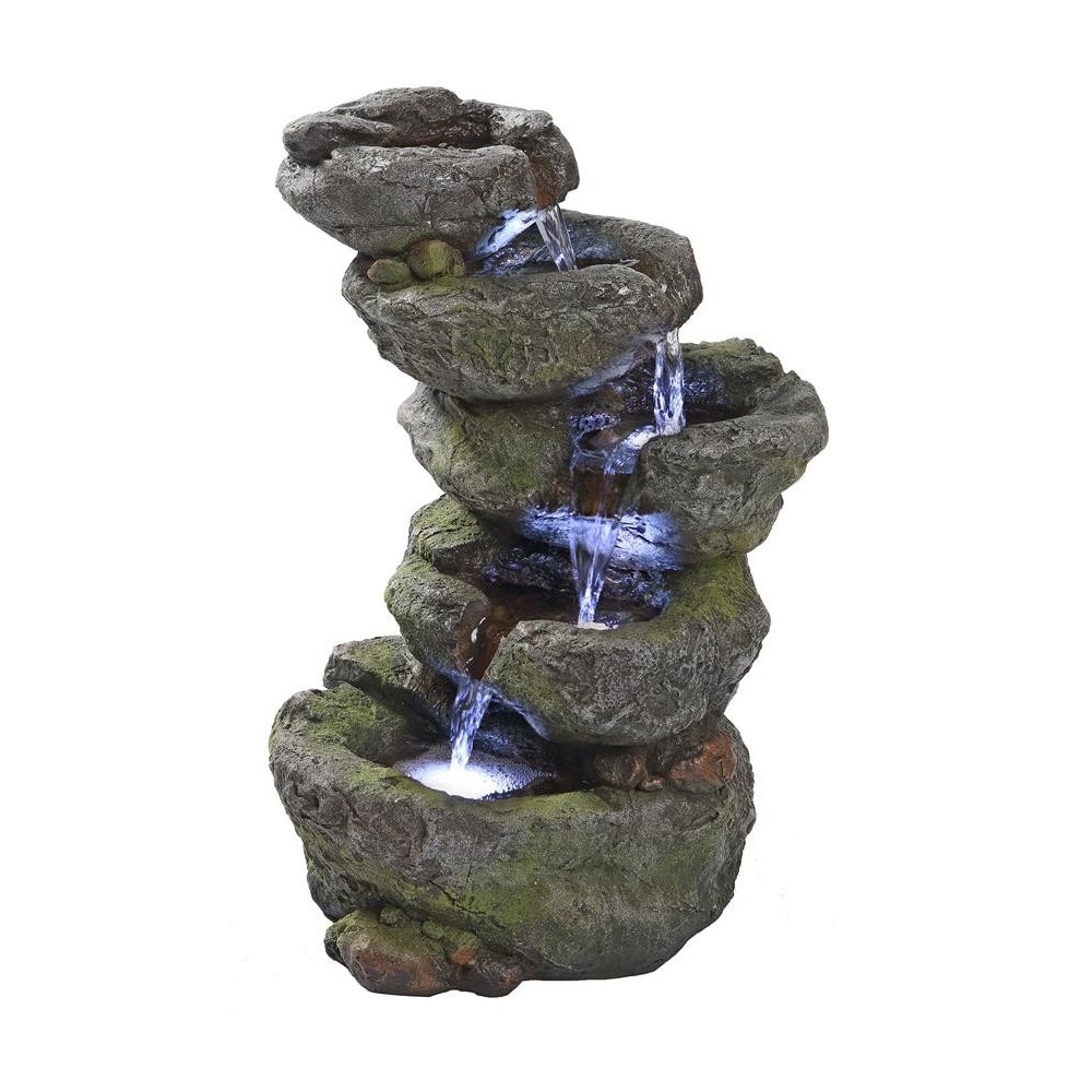 Design Toscano Breakneck Falls Illuminated Fountain