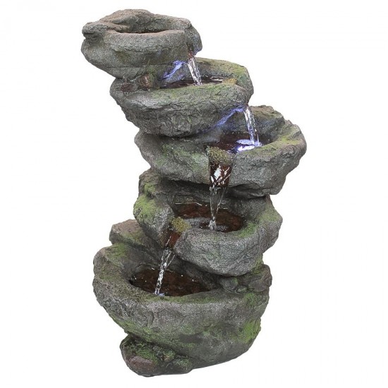 Design Toscano Breakneck Falls Illuminated Fountain