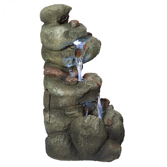 Design Toscano Rocky Range Pass Waterfall Fountain