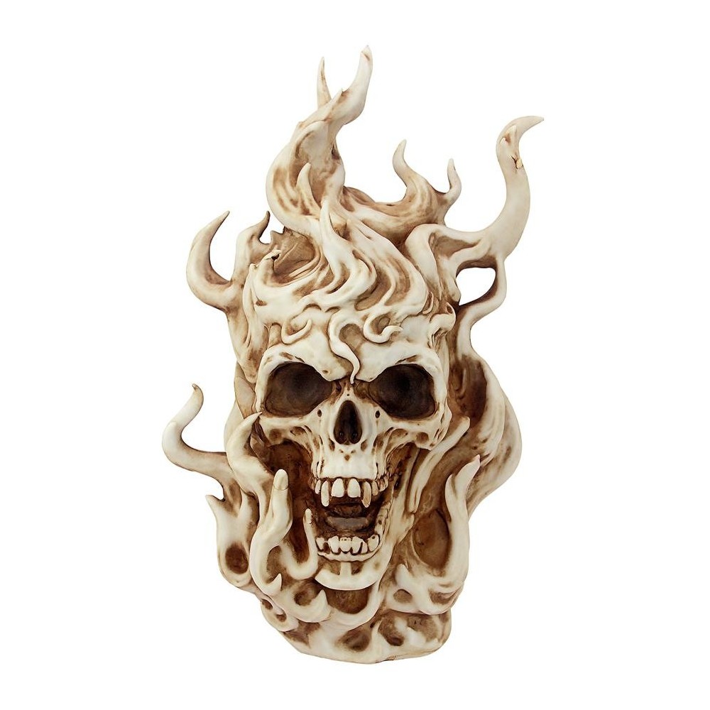 Design Toscano Hells Flames Vampire Skull Statue