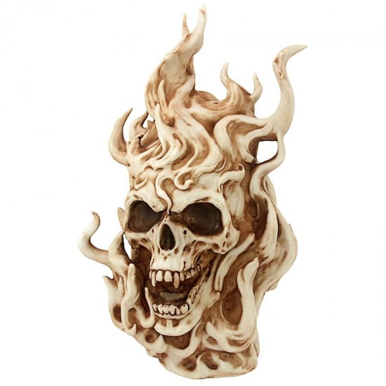 Design Toscano Hells Flames Vampire Skull Statue