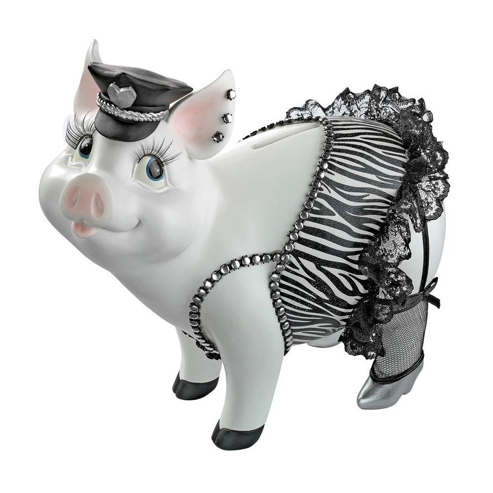 Design Toscano Porker On Patrol Pig Statue Design Toscano Porker On Patrol Pig Statue