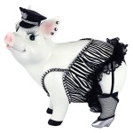 Design Toscano Porker On Patrol Pig Statue