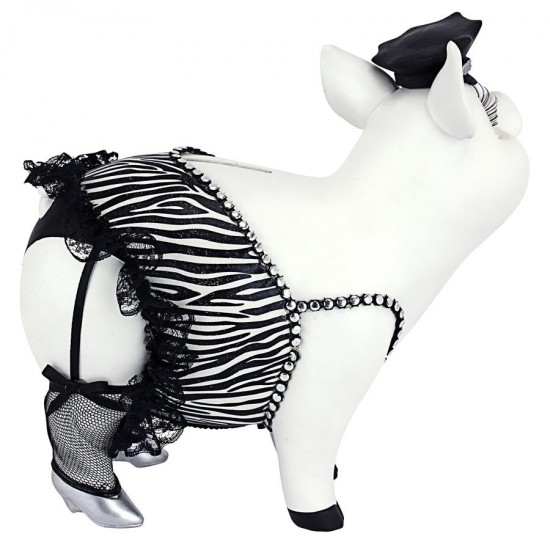 Design Toscano Porker On Patrol Pig Statue