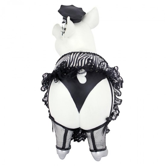 Design Toscano Porker On Patrol Pig Statue