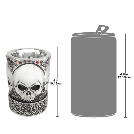 Design Toscano Gothic Skull Vessel And Pen Set