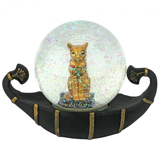 Design Toscano Bastet Cat Goddess Water Globe Statue