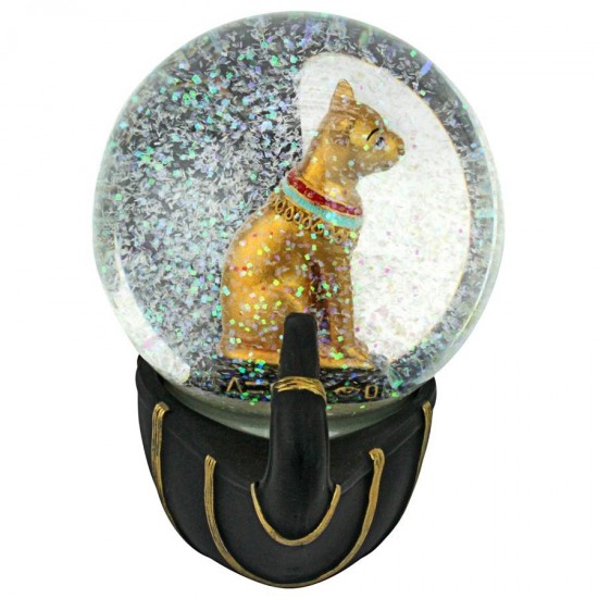 Design Toscano Bastet Cat Goddess Water Globe Statue