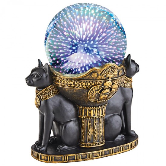 Design Toscano Egyptian Cat Goddess Bastet Globe Light