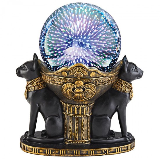 Design Toscano Egyptian Cat Goddess Bastet Globe Light