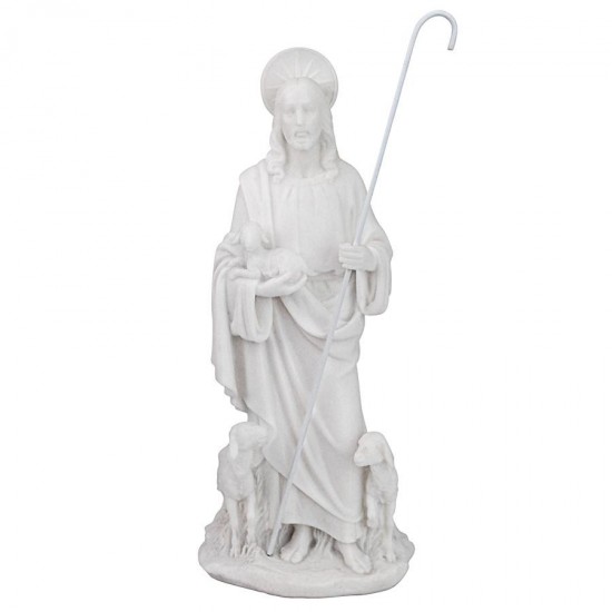 Design Toscano Jesus W/ Lambs Statue Small