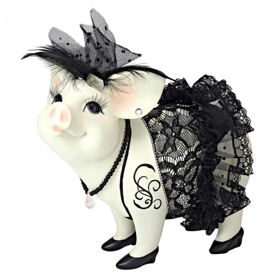 Design Toscano Lace And Lard Madame Pig Statue