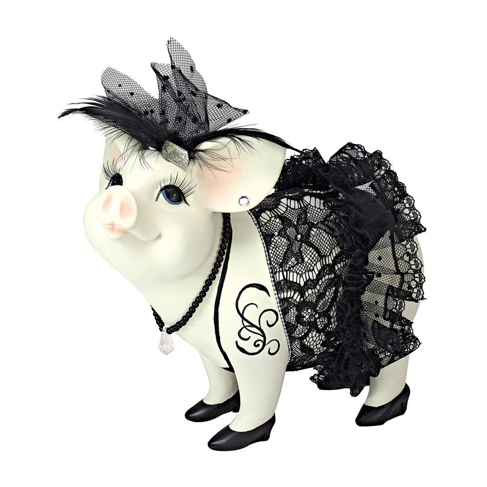 Design Toscano Lace And Lard Madame Pig Statue