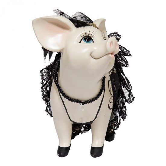 Design Toscano Lace And Lard Madame Pig Statue