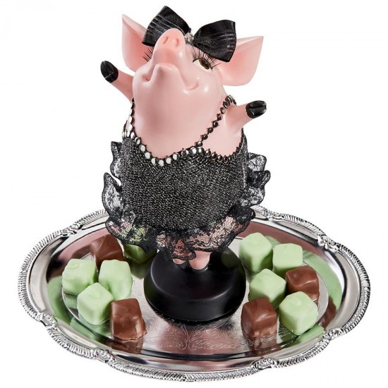 Design Toscano Hog Heaven Twinkle Toe Pig Statue